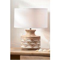 Carved Wood Table Lamp Base