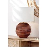 Large Turned Wood Table Lamp Base