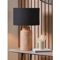 Scarlett Tall Ribbed Terracotta Table Lamp Base