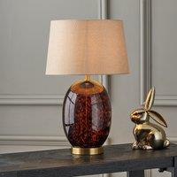 Tortoiseshell Glass Tall Table Lamp