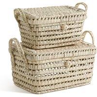 Set of 2 Ghada Palm Leaf Baskets