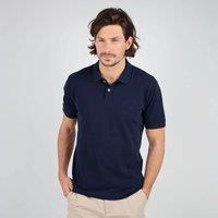 Nasdak Cotton Polo Shirt with Small Embroidered Logo and Short Sleeves
