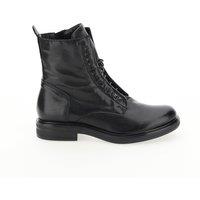 Leather Ankle Boots with Laces