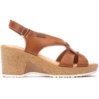 Arenales Leather Wedge Sandals