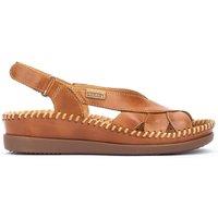 Cadaques Semi-Wedge Sandals in Leather
