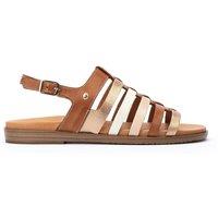 Formentera Leather Flat Sandals