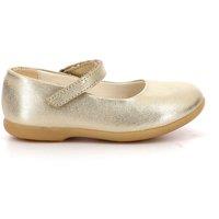 Kids Ambellie Ballet Pumps in Leather with Touch 'n' Close Fastening