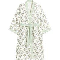 Joyce Palmette 100% Terry Towelling Bath Robe