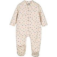 Graphic Print Fleece Sleepsuit in Cotton Mix