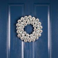 32cm Mirror Ball Wreath