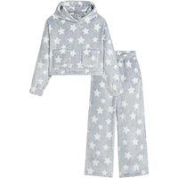 Star Print Fleece Pyjamas