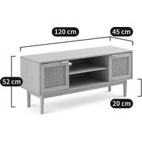 Loris Ash and Cane 2-Door TV Unit