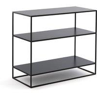 Hiba Black Metal Sofa Shelving Unit