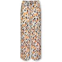 Printed Wide Leg Trousers with High Waist