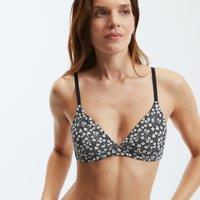 Floral Cotton Triangle Bra without Underwiring