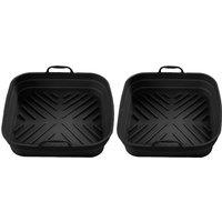Set of 2 Square Foldable Air Fryer Trays