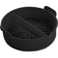 Round Solid Air Fryer Tray With Divider
