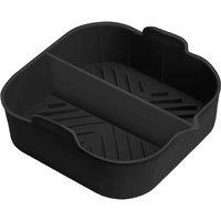 Square Solid Air Fryer Tray With Divider