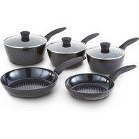 5-Piece Diamo Cookware Set with Black Diamond coating