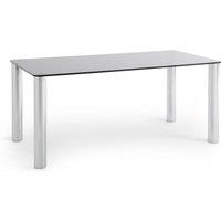 Ramcel Chromed Steel & Tempered Glass Table