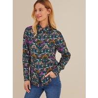 Floral Print Shirt with Long Sleeves