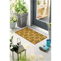 Green Leaves Coir Doormat