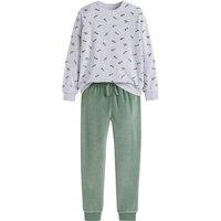 Velour Pyjamas with Planes/Cars Print