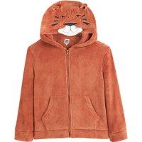 Fleece Hooded Lounge Jacket