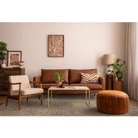 Neutral Jute Mix Patterned Flatweave Rug