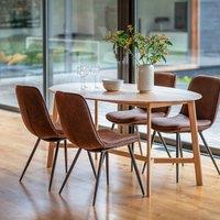 Murwara Oval Oak Dining Table (Seats 6)