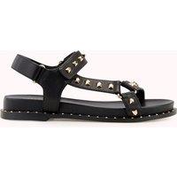 Hinata Leather Flat Sandals