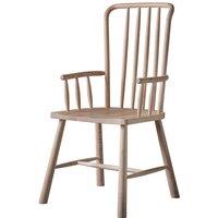 Uttara Scandi Oak Spindle Carver Dining Chairs (Set of 2)
