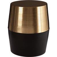 Textured Luxe Drum Side Table