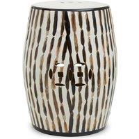 Ceramic Drum Side Table