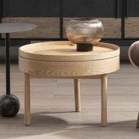 Scandi Wood Storage Side Table