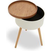 Scandi Round Storage Side Table