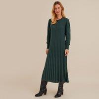 Knitted Full Maxi Dress with Long Sleeves