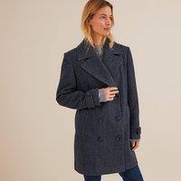 Herringbone Mid-Length Coat, Mid-Season