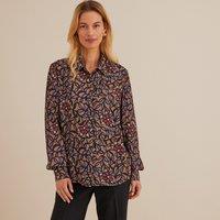 Floral Print Shirt with Long Sleeves