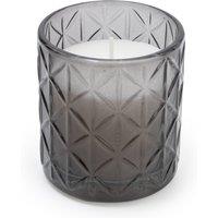 Small Woodsage & Seasalt Diamond Glass Candle