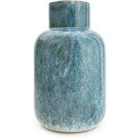 26cm Blue Reactive Glaze Bottle Vase
