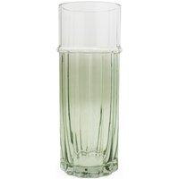 30cm Two-Tone Ridged Glass Vase