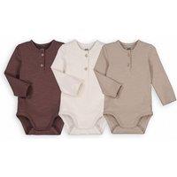 Pack of 3 Bodysuits in Plain Cotton