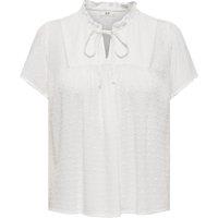 Ruffled Tie-Neck Blouse