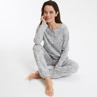 Bear Print Cotton Pyjamas with Long Sleeves