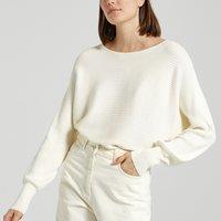 Boat Neck Jumper with Batwing Sleeves
