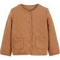 Reversible Quilted Fleece Jacket with Press-Stud Fastening