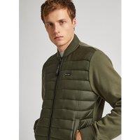 Dual Fabric Padded Jacket in Cotton