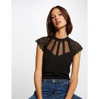 Lace Short Sleeve T-Shirt