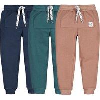 Pack of 3 Joggers in Cotton Mix